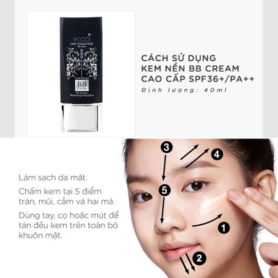 Kem BB VACCI - Che Khuyết Điểm - Lớp Nền Hoàn Chỉnh - Nâng Tone Da SPF36+PA++