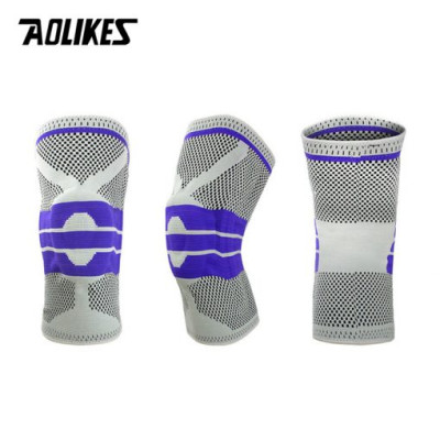 Đai bảo vệ đầu gối AOLIKES A-7721 trợ lực khớp gối với silicone đàn hồi sport knee protector