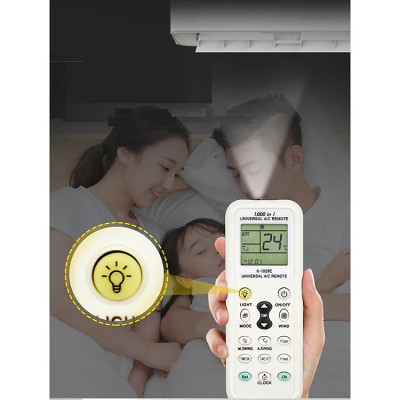Remote Điều Khiển Điều Hòa Đa Năng - Dễ Sử Dụng - Thích Hợp Với Tất Cả  Các Loại Máy Lạnh - Hàng nhập khẩu