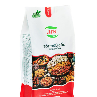Ngũ cốc dinh dưỡng cao cấp - MS - (1kg/2 gói) - Bột ngũ cốc tăng cân, lợi sữa - 18 loại đậu & hạt