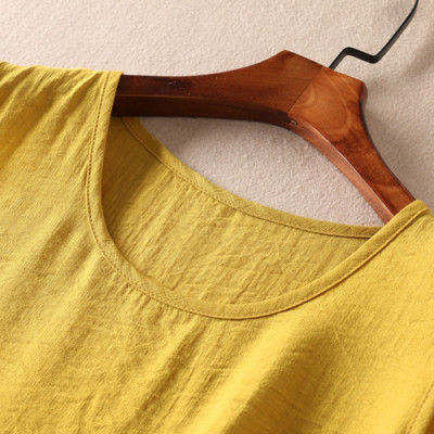 Váy suông đuôi cá, cổ tròn sát nách, chất liệu Linen mát thời trang hè nữ Haint Boutique Da38