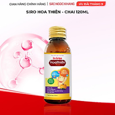 Siro Ăn Ngon Hoa Thiên SẮC NGỌC KHANG giúp hổ trợ kích thích hệ tiêu hóa & ăn ngon miệng chai 120ml