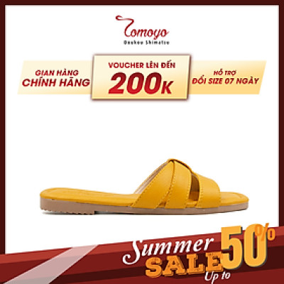 Dép Nữ Quai Ngang Da Micro Tomoyo TMW32003