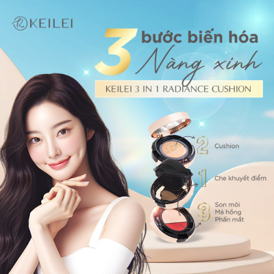 Phấn nước đa năng 3 trong 1 KEILEI - 3 in 1 Radiance Cushion KEILEI