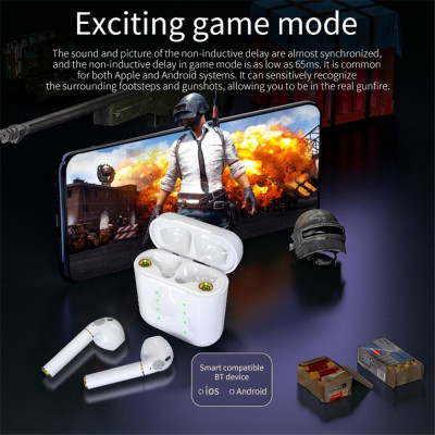 CINCATDY Tai Nghe Bluetooth V5.0 True Wireless Earbuds Headphone không dây Earphone chống nước IPX5 with Battery Replacement - Hàng Chính Hãng