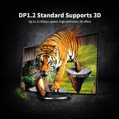 Cáp chuyển đổi Mini DP sang DP 4K @ 60Hz Male to Male Thay thế cho máy chiếu