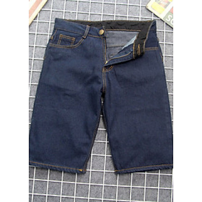 Quần short jean nam xanh đen vải đẹp Q393 Muidoi | quần nam | quần short nam - 33