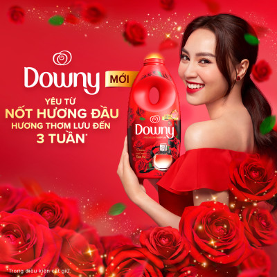 Nước Xả vải DOWNY Hương Nước Hoa Đam Mê Túi 4L