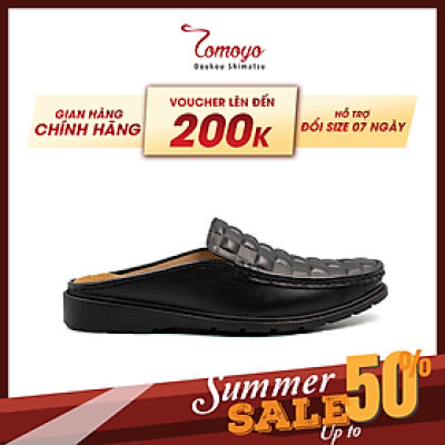 Giày Sục (Mule Shoes) Nam Da Thật Kiểu Dáng Thanh Lịch Tomoyo TMN24301
