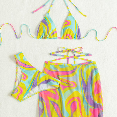 Bộ Đồ Bơi Bikini Ba Mảnh Phong Cách Bán Chạy Quyến Rũ Cho Nữ