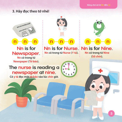 Cùng Con Học Ngữ Âm Tiếng Anh Qua 3 Cấp Độ - Bảng Chữ Cái Từ Nn Đến Zz