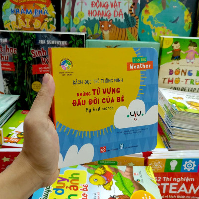 Sách Đục Trổ Thông Minh - Những Từ Vựng Đầu Đời Của Bé - My First Words- Thời Tiết - Weather