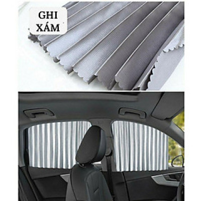 Bộ 04 rèm vải che nắng ô tô có gắn nam châm