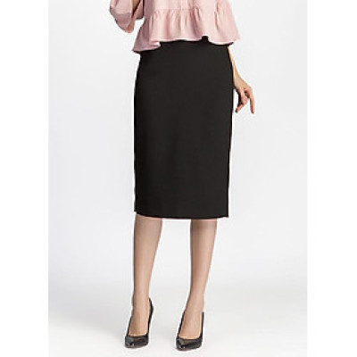 Chân Váy Midi Xẻ Sau De Leah -  Đen