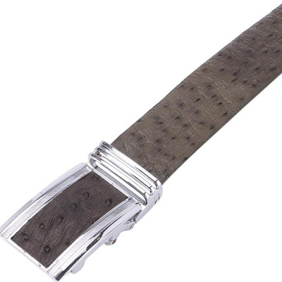 Thắt Lưng Nam Da Đà Điểu Bản Lớn Da Hột Huy Hoàng HT4437 - Xanh Rêu