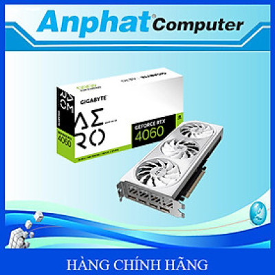 Card màn hình VGA Gigabyte GeForce RTX 4060 Aero OC 8GB (N4060AERO OC-8GD) - Hàng Chính Hãng