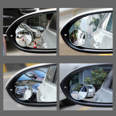 Bộ 2 Gương cầu lồi ô tô Hàng Xuất Khẩu Mỹ, tráng bạc dày công nghệ gương Bỉ TÂM LUÂN Chổi lau tẩm dầu - Hàng chính hãng