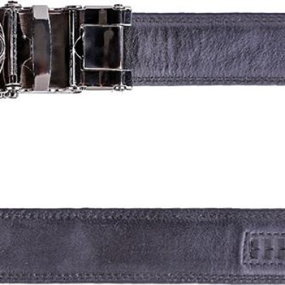 Thắt lưng nam da bò Huy Hoàng răng cưa màu đen HT4132