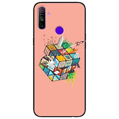 Ốp lưng dành cho Realme C3 mẫu Rubik Cube