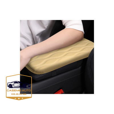 Đệm Tỳ Tay Ô Tô Cao Su Non Nguyên Khối Bọc Da Nappa – Êm Ái, Chống Mỏi, Thư Giãn Khi Lái Xe - Hàng Chính Hãng