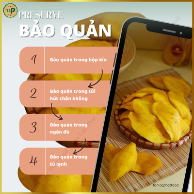 XOÀI SẤY MUỐI ỚT TÂN LỘC PHÁT DẺO THƠM ÍT ĐƯỜNG