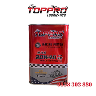 Dầu nhớt xe Số TOPPRO 20W40-SM [MUA 2 TẶNG 1 ÁO+2 MÓC KHÓA] [MUA 3 TẶNG 3 ÁO 5 MÓC KHÓA]
