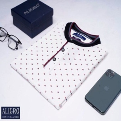 ÁO POLO CỔ TRỤ MÀU TRẮNG ALGPLO35