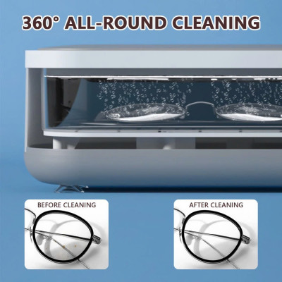 Máy Làm Sạch Mắt Kính, Đồ Trang Sức Dùng Sóng Siêu Âm Cỡ Nhỏ Thiết Kế Di Động Sử Dụng Tại Nhà - ĐÈN TRANG TRÍ , ĐỒNG HỒ TREO TƯỜNG