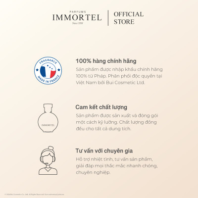 Nước Hoa Nam IMMORTEL N°3 - Eau de Parfum 60mL Nhập Khẩu Chính Hãng Pháp
