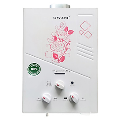 Bình Tắm Dùng Gas OWANI D-324 Ống Đồng 8MM - Hàng Chính Hãng
