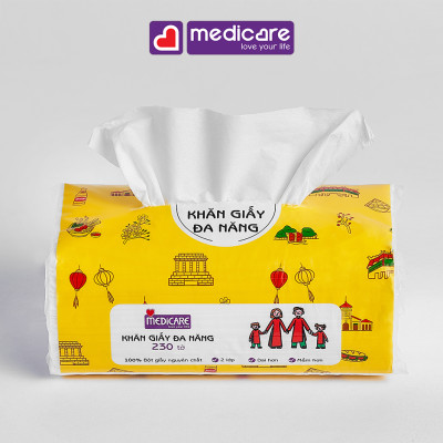 KHĂN GIẤY ĐA NĂNG MEDiCARE 230 TỜ