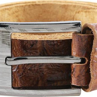 Thắt Lưng Nam Vân Cá Sấu 1 Lớp Huy Hoàng HT4122 (120 x 4 cm) - Màu Da