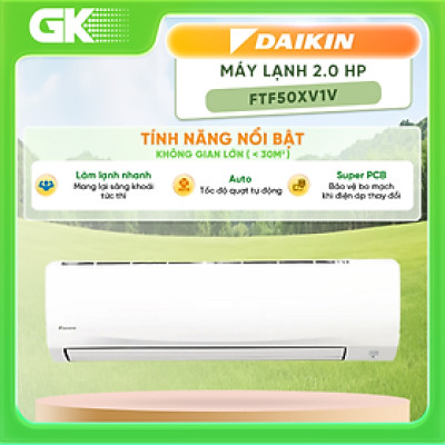 Điều hòa Daikin 1 chiều FTF50XV1V (2 H.P) - Hàng chính hãng (Chỉ giao HCM)