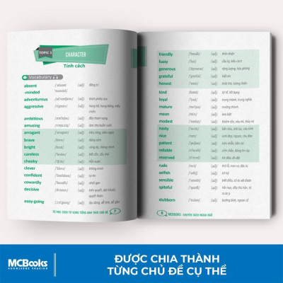 Sách - Tự Học 2000 Từ Vựng Tiếng Anh Theo Chủ Đề - MCBooks