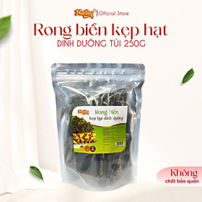 Rong biển kẹp hạt dinh dưỡng Mailey Túi 250g - hỗ trợ ăn kiêng giảm cân, bánh ngũ cốc dinh dưỡng