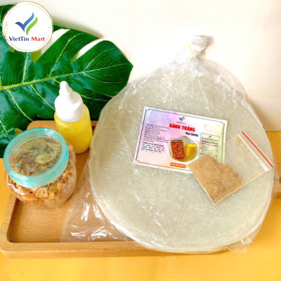 Combo Bánh Tráng Phơi Sương, Bơ, Muối Tép Hành Phi Viettin Mart 400g/850g