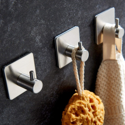 Combo 4 móc dán tường inox 304 HOBBY Home Decor TV160-4 có keo dán