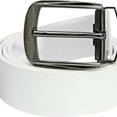 Thắt Lưng Nam Da Bò Đầu Kim Huy Hoàng HT4107 (120 x 4 cm) - Trắng