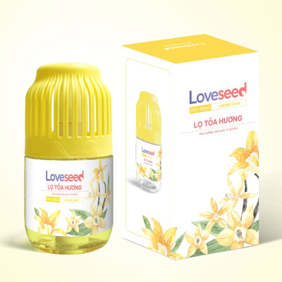 Lọ tỏa hương Loveseed hương thơm tự nhiên dễ chịu khử mùi sáp thơm phòng thế hệ mới 60 ngày - Dung tích 200ml