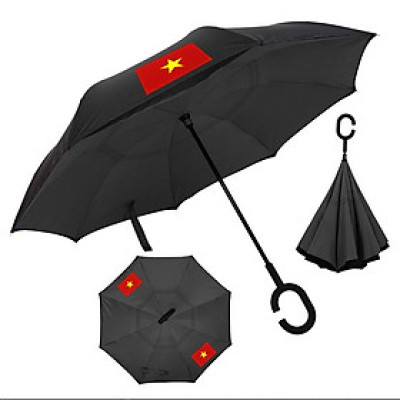 Ô gấp ngược cờ Việt Nam tiện dụng và cao cấp dùng cho ô tô DC-MN01 - Có 3 màu lựa chọn Hàng Loại 1