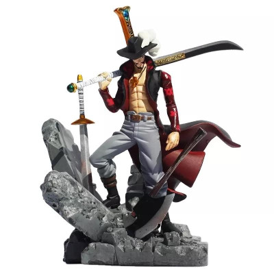 Mô Hình Mihawk Mắt Diều Hâu 16CM Mô hình One Piece Cao Cấp, Figure Mô Hình Anmie One Piece Luffy Vua Hải Tặc