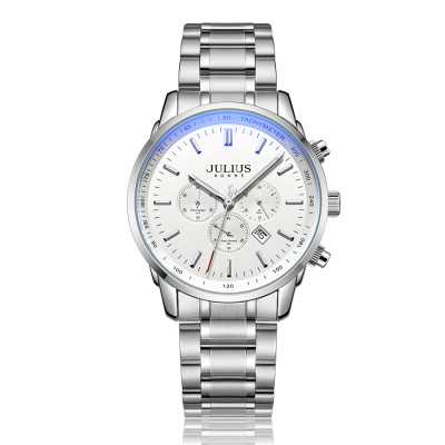Đồng Hồ Nam Julius Homme Hàn Quốc JAH133 Dây Da Chạy 6 Kim - Lịch Lãm - Đẳng Cấp - Chọn Kiểu Dây