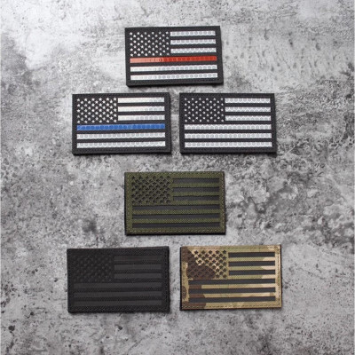 Patch phản quang cờ Mỹ dán quần áo_ba lô_túi xách
