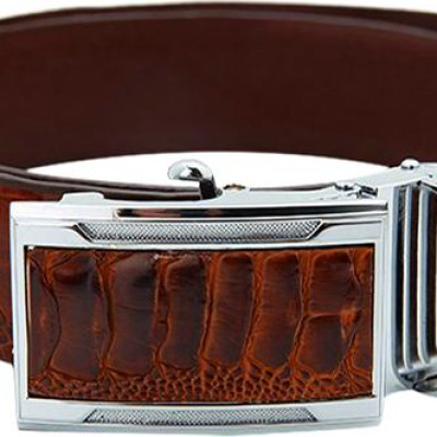 Thắt Lưng Nam Da Đà Điểu Huy Hoàng HT4404 - Nâu Đỏ