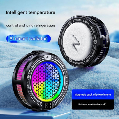 Tản nhiệt sò lạnh thông minh Led RGB TL10 Ai Gaming siêu mát cho điện thoại hàng nhập khẩu