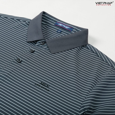 Áo Polo Nam VIỆT PHÁP Form Luxury - Thun Lụa Lạnh, lịch lãm, sang trọng 2A113