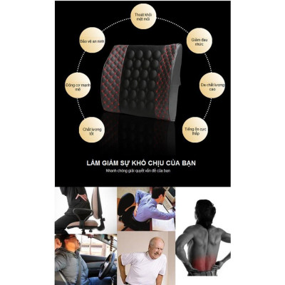 Đệm tựa lưng Massage trên Xe Hơi, Ô tô cắm tẩu 12v