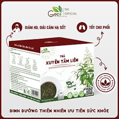 Trà xuyên tâm liên túi lọc Goce - Giảm ho, giải cảm hạ sốt