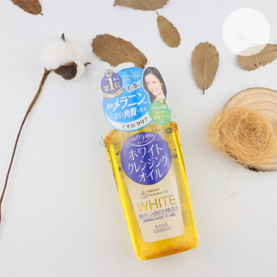 Dầu tẩy trang Kosé Softymo White Cleansing Oil giúp dưỡng sáng da (230ml) - Hàng chính hãng