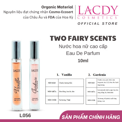 Bộ kit nước hoa nữ hương Vani và Dành Dành 2 FAIRY SCENTS L056 (10ml x 10ml)